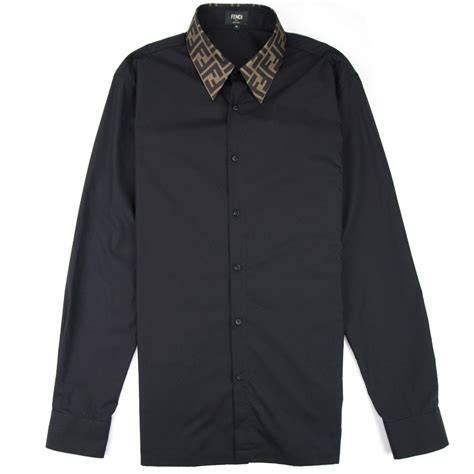 black and white fendi shirt|fendi long sleeve shirt.